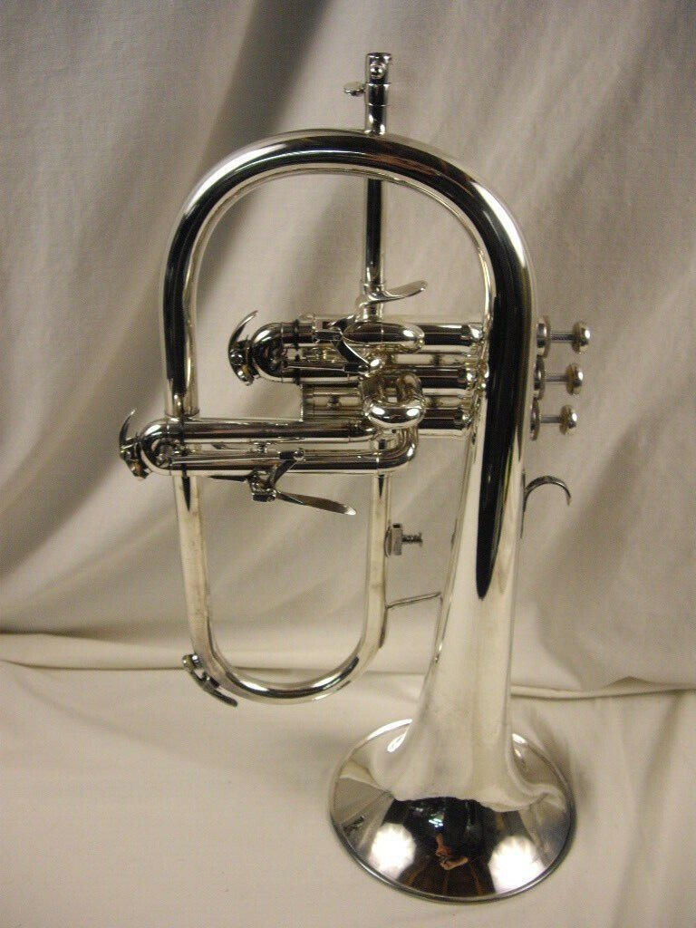 BESSON 947 SOVEREIGN PROFESSIONAL SILVER Bb FLUGELHORN DUAL TRIGGERS