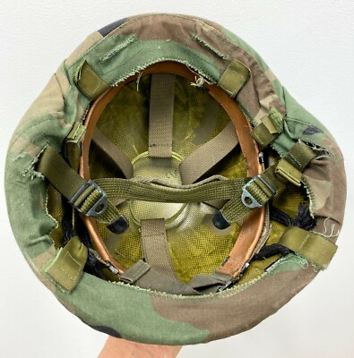 US ARMY ISSUE PASGT HELMET WITH WOODLAND CAMO COVER - SMALL | eBay