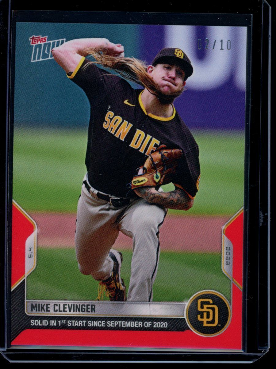 2022 Topps Now #127 Mike Clevinger Red Parallel Card #d /10 | eBay
