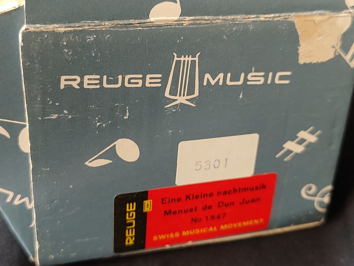 Vintage, REUGE Sainte Croix Music Switzerland CH 1/36 Music Vintage, REUGE Sainte Croix Music Switzerland CH 1/36 Music