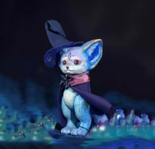 YOYO Yeung Studio Kenneth Magic Phantom Fox Collectible Blue Vinyl Sofubi Toy