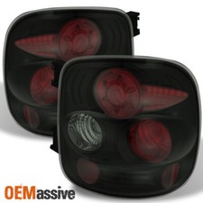 Black Smoked Fits 1999-2004 Silverado Sierra Stepside Tail Lights Replacement