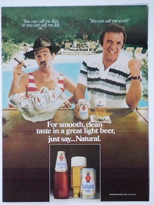 You Can Call Me Ray Or Jay Natural Light Norm Crosby VTG 1979 Original Print Ad