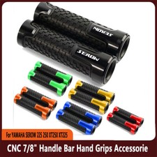 For YAMAHA SEROW 225 250 XT250 XT225 CNC 7/8" Handle Bar Hand Grips Accessorie