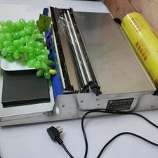 USED    Film Wrapper Machine 450mm 17 Inch Hand Countertop Film Wrapper