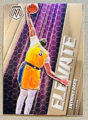 2020-21 Panini Mosaic Basketball NBA #18 Anthony Davis Base Elevate Insert Card