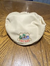 Vintage Imperial Caps Pebble Beach Embroidered Beige Mens Golf Newsboy Cap