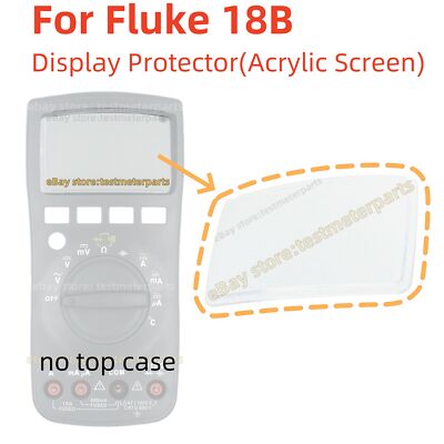 Display Portector For Fluke 18B Digital Multimeters Acrylic Screen Replacement