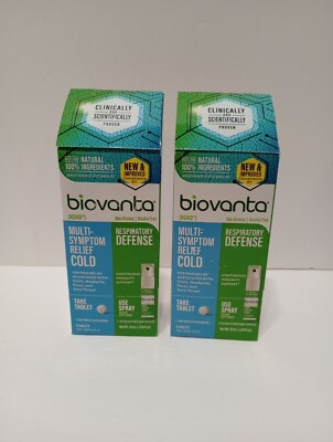 (2) Biovanta Cold Tablet And Throat Spray for Cold Dual Action Exp. 07/25