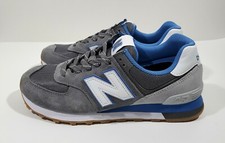 New Balance 574 Lead Faded Cobalt 
