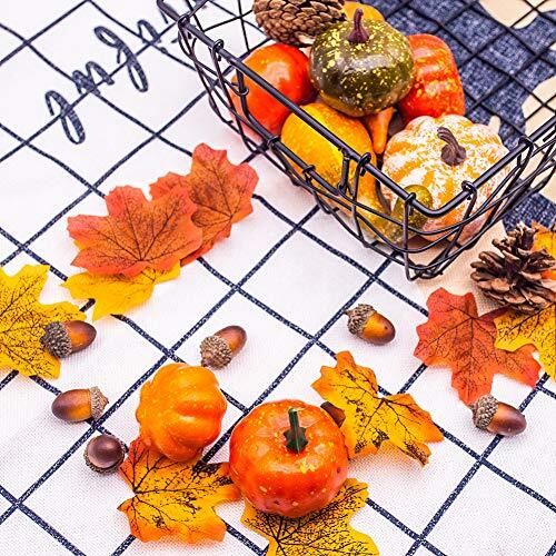 50 PCS Thanksgiving Artificial Pumpkins and Gourds Set Fall Style-1 - Bild 4 von 6