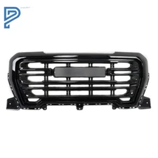 Gloss Black Front Bumper Grille Assembly For GMC Sierra 1500 2019-2021 Plastic