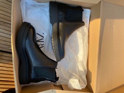 bottines en cuir neuves ZARA homme 42