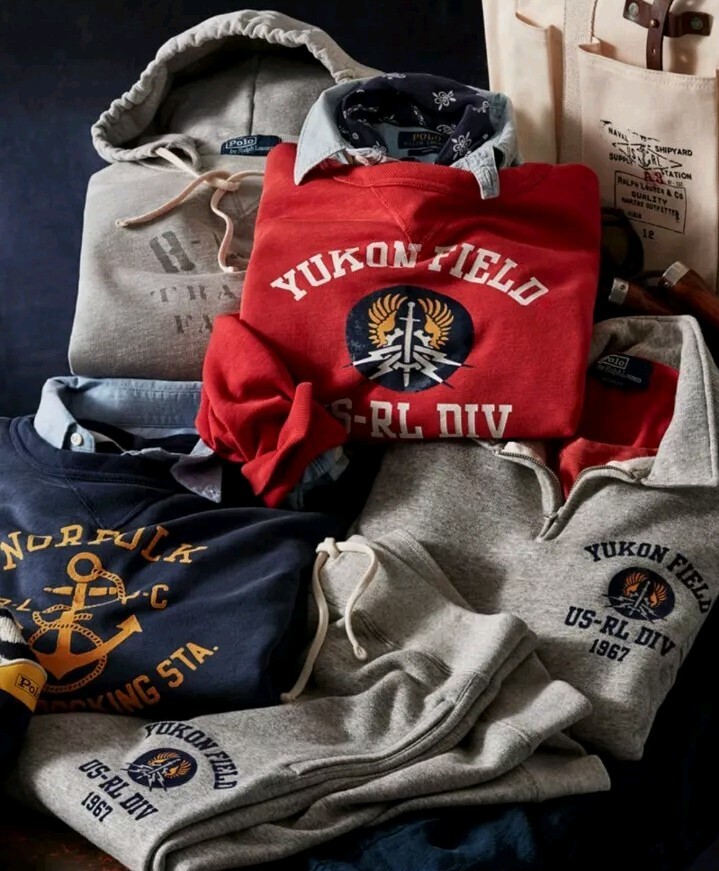 Polo Ralph Lauren Vintage fit fleece graphic sweatshirt Red