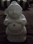Vintage Benihana of Tokyo White Ceramic Sumo Wrestler   Mug — photo 1