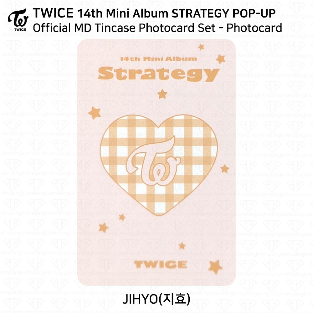 TWICE 14th Mini Album STRATEGY POP-UP Official MD Tincase