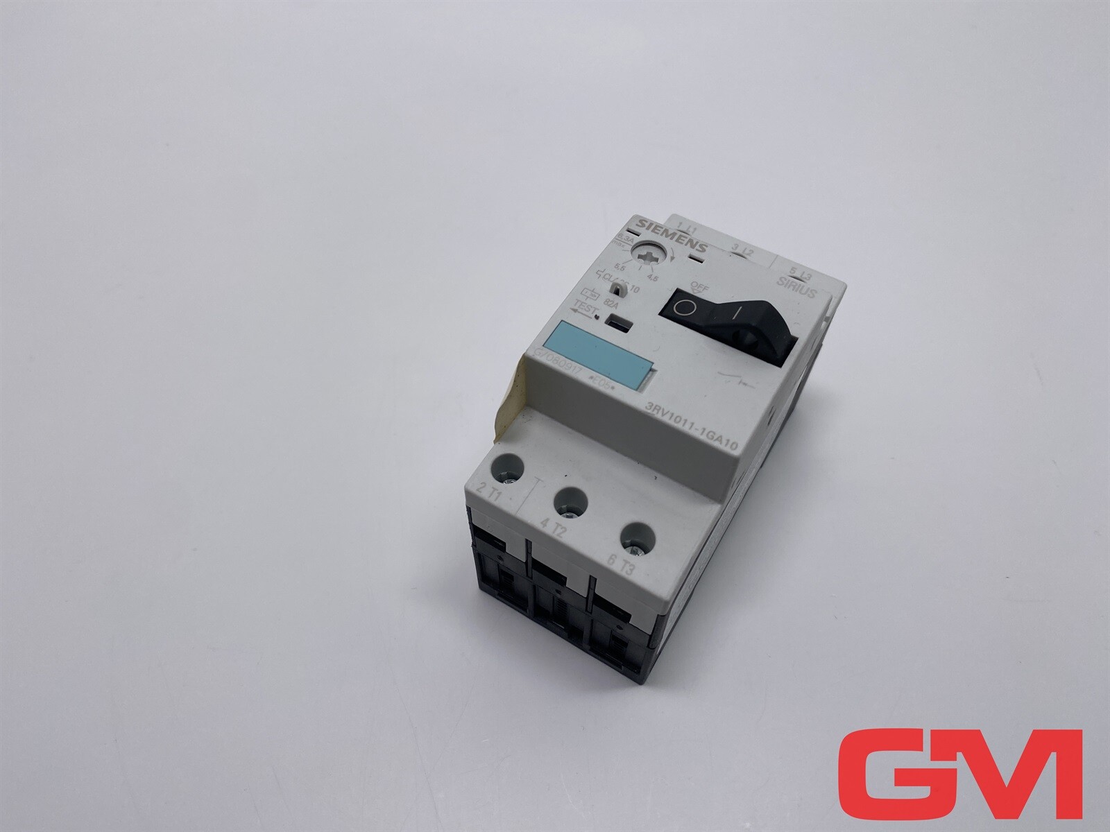 Siemens Circuit Breaker 3RV1011-1GA10 4.5-6.3A N-Tripping 82 A