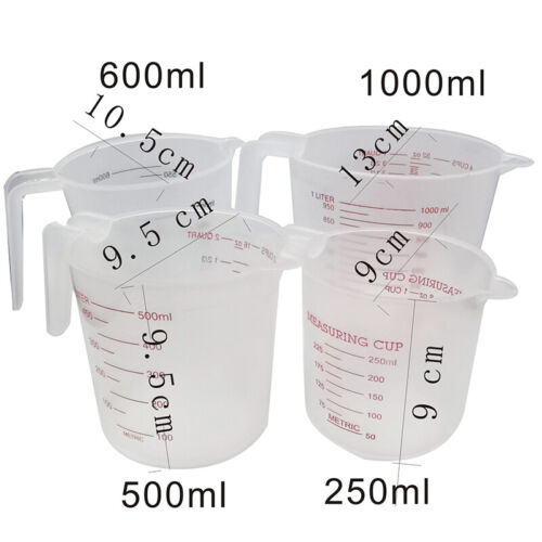 Small Measuring Cup Plastic Jug Beaker Kitchen Tool For Laboratories Parts UK - Picture 10 of 16