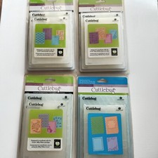 Cricut Cuttlebug Asst. Embossing Folders 2 x 5"x7", 2 x 4 "x5 "-You Choose-NEW