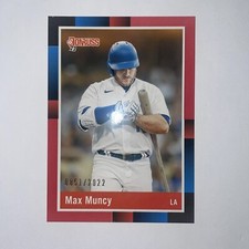 2022 Donruss Max Muncy 1988 Retro #246 Red Parallel Numbered /2022