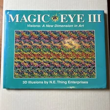 Magic Eye III Book 3D Illusions Penguin 1994 VTG Hardcover 1ST PRINTING