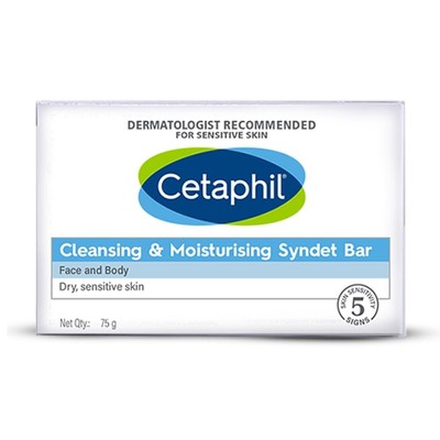 4 Pc X 75 GM Of Cetaphil Cleansing & Moisturising Syndet Bar With Shea butter
