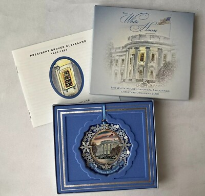 2009 WHITE HOUSE HISTORICAL ASSOCIATION CHRISTMAS ORNAMENT ''PRES. CLEVELAND'' MIB