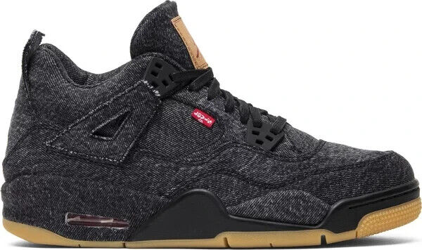NIKE AIR JORDAN 4 RETRO LEVIS NRG BG DENIM SZ 6Y AQ9103 001 NIKE AIR JORDAN 4 RETRO LEVIS NRG BG DENIM SZ 6Y AQ9103 001