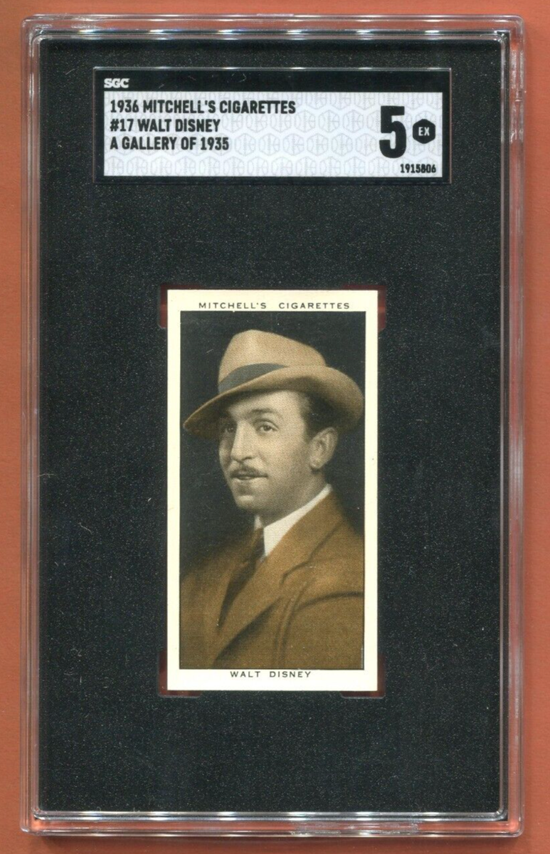 1936 MITCHELL'S CIGARETTES A GALLERY OF 1935 #17 WALT DISNEY SGC5