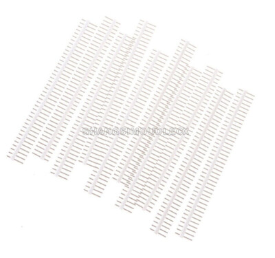 10PCS White 40Pin 1x40P Male Breakable Pin Header Strip Connector Row 2.54mm