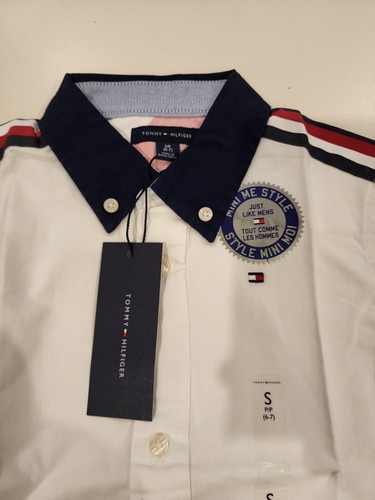 Tommy Hilfiger Boys Size 6 - 7 Vintage Button Up Long Sleeve Shirt Mini Benny - Picture 3 of 8