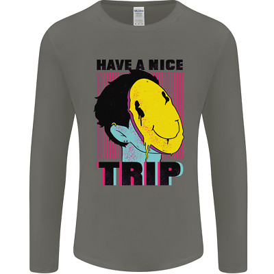 Acid Have a Nice Trip LSD Trippy Mens Long Sleeve T-Shirt