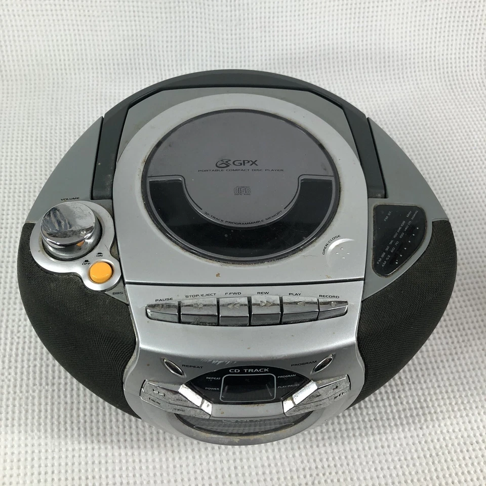 Grabadora de casete estéreo AM/FM portátil GPX reproductor de discos compactos con mango-ENVÍO 24H Foto 2 de 4