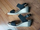 PLDM Palladium Size 38 US 7 Black Ankle Strap Wedge Platform Sandals Shoes — photo 8