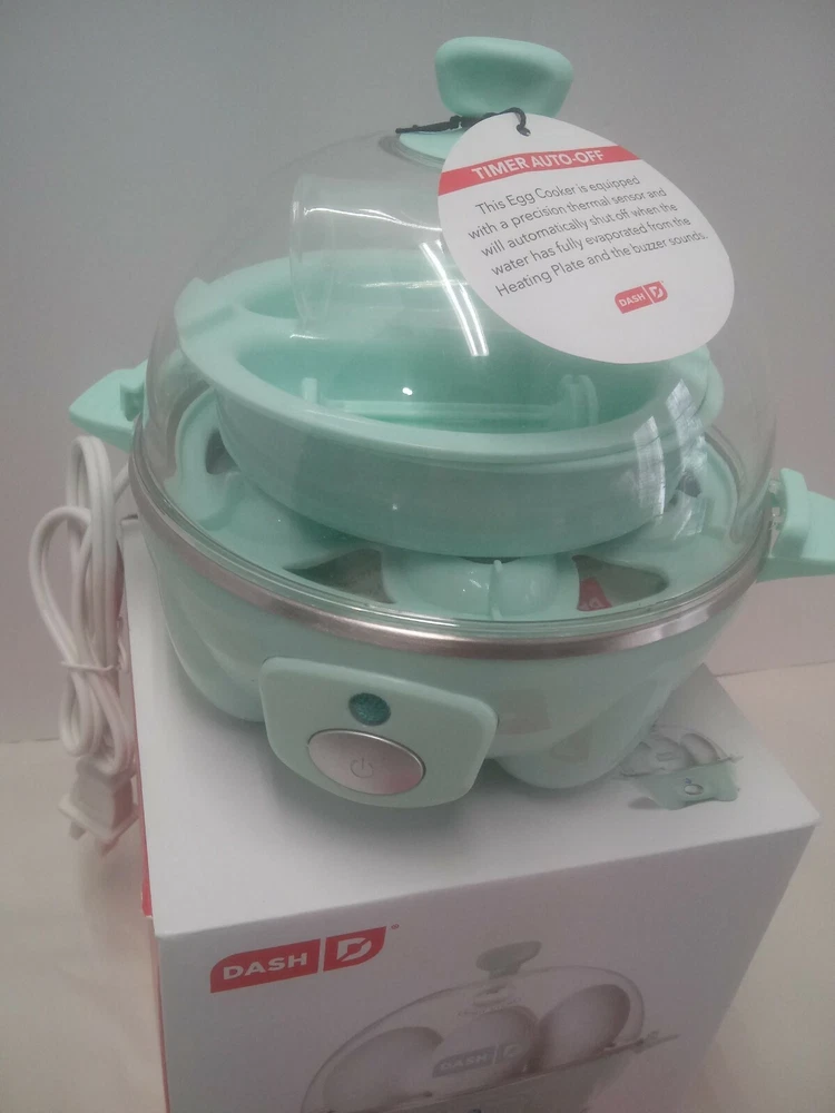 Dash Rapid Electric Egg Cooker with 6 Egg Capacity for Quick Easy Meals
