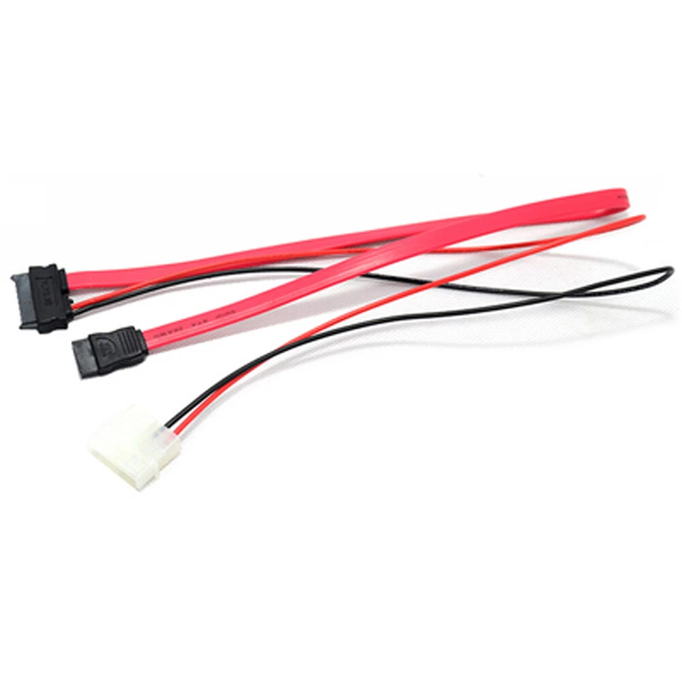 P30 SATA Slim Adapter 7+6pin Buchse auf 4pin Strom & 7pin SATA, 2pin belegt - Bild 3 von 4