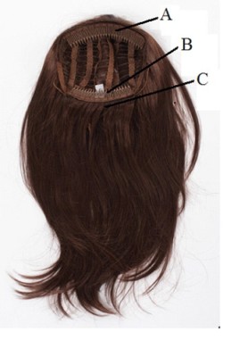 Extensions à Clip Cheveux Châtain Cuivré Avec Mèches Blondes - 60 Cm - Réf. 6bt27b - Neuf