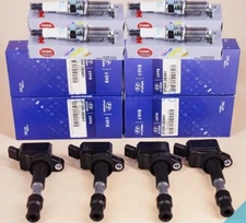 4X UF816 Ignition Coil + 4pcs Spark Plug for 17-22 Kia Hyundai Elantra Sonata