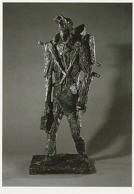 Postcard Ossip Zadkine ''Van Gogh Walking Through Fields'' 1956 Sculpture MINT