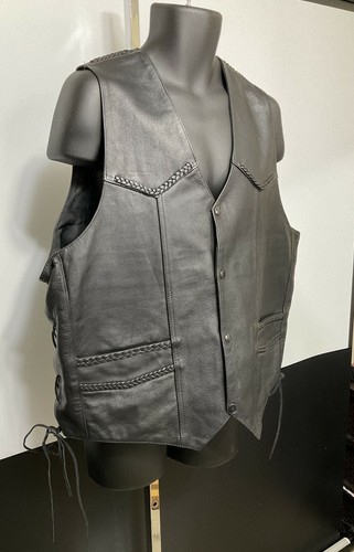 Hudson Genuine Leather Mens Biker 