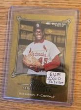 2002 Donruss Elite Bob Gibson ES-18 2112/1500 LEGENDS