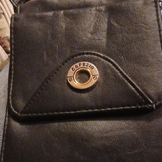 Capezio Black Women's Wallet Solid Pattern Gromme… - image 1