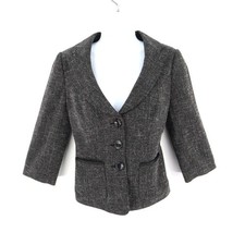 The Limited Collection Blazer Jacket Womens Size S Black Pockets Shoulder Pads