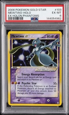 2006 POKEMON EX HOLON PHANTOMS GOLD STAR #103 MEWTWO-HOLO PSA 6 | eBay