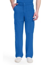 Dickies Dynamix Men Scrubs Pant Zip Fly Cargo Plus Size DK110T, 2XL Tall, Royal