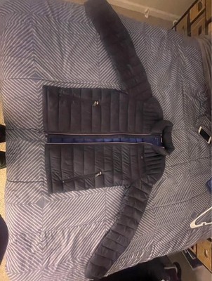 Womens Tommy Hilfiger Denim Black Puffer Coat Size Medium