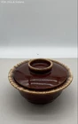 Hull Pottery Brown Drip Lidded Casserole Dish Oven Proof Ceramic USA Vintage