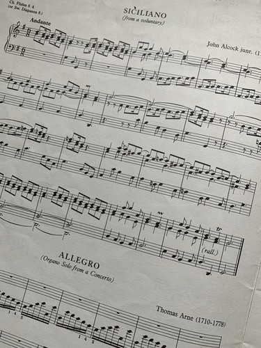OLD ENGLISH ORGAN MUSIC FOR MANUALS Only Book 3 C H Trevor Church Voluntaries - Picture 4 of 8