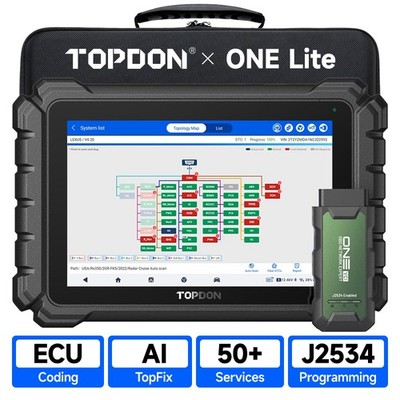 2026 Newest TOPDON ONE Lite Diagnostic Tool OBD2 Bi-Directional Scan Tool DoIP
