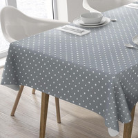 Wachstuch Tischdecke Abwaschbar Eckig 140 X 180 Cm Sterne Hellgrau
